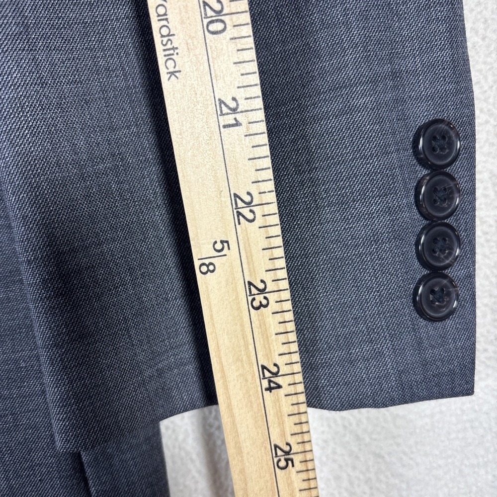 Lauren Ralph Lauren Black Label Mens 40R 2 Button Suit Jacket Coat‎ Gray Wool - Picture 6 of 8